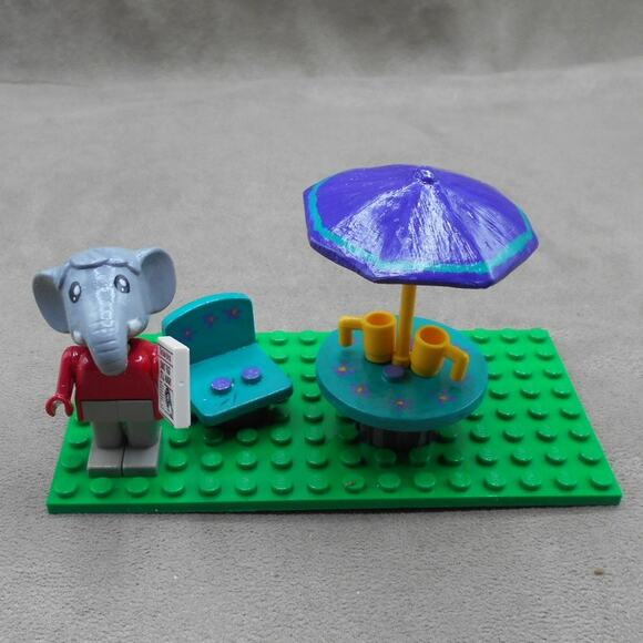LEGO Fabuland 3601 Elton Elephant #2 Vintage 1981 Custom Paint READ - Picture 2 of 12